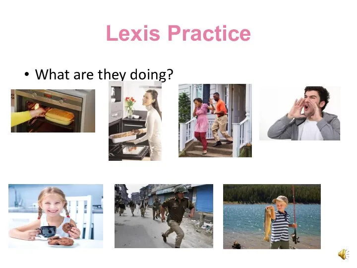 Lexis Practice What are they doing?