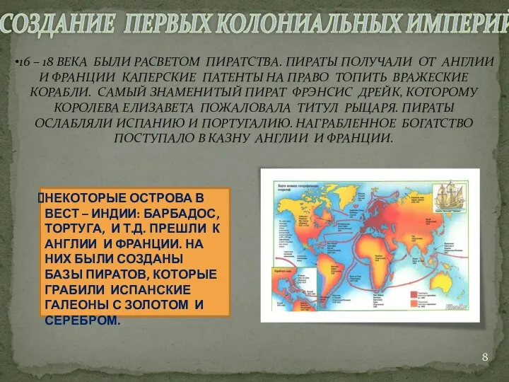 СОЗДАНИЕ ПЕРВЫХ КОЛОНИАЛЬНЫХ ИМПЕРИЙ НЕКОТОРЫЕ ОСТРОВА В ВЕСТ – ИНДИИ: БАРБАДОС,