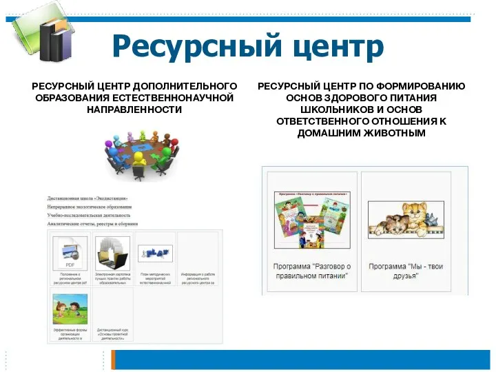 Ресурсный центр РЕСУРСНЫЙ ЦЕНТР ДОПОЛНИТЕЛЬНОГО ОБРАЗОВАНИЯ ЕСТЕСТВЕННОНАУЧНОЙ НАПРАВЛЕННОСТИ РЕСУРСНЫЙ ЦЕНТР ПО