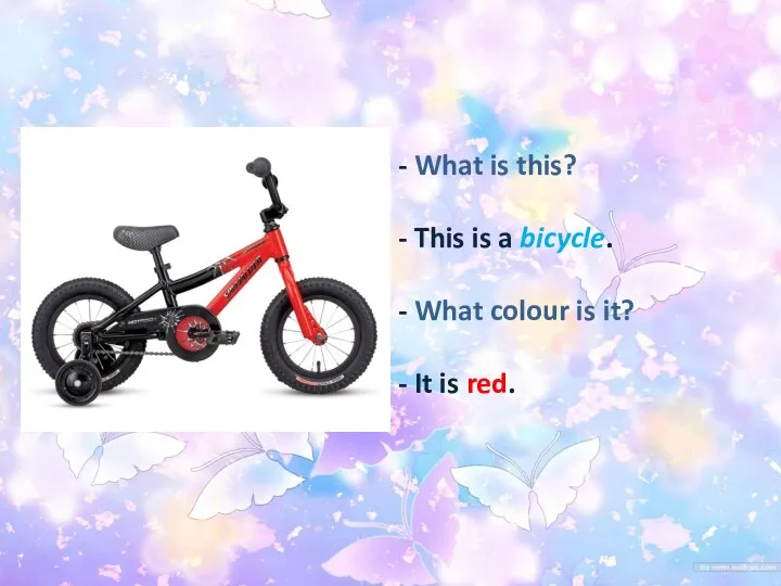 - What is this? - This is a bicycle. - What