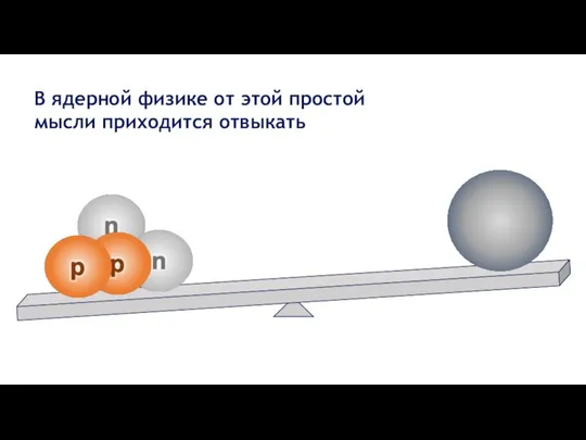 В ядерной физике от этой простой мысли приходится отвыкать