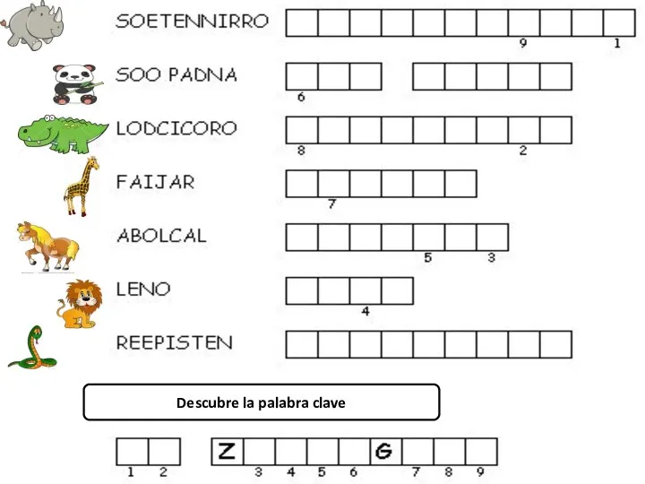 Descubre la palabra clave