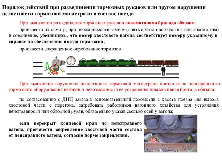 Порядок действий при разъединении тормозных рукавов или другом нарушении целостности тормозной