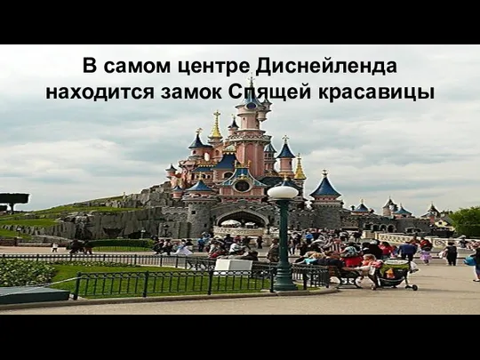 В самом центре Диснейленда находится замок Спящей красавицы