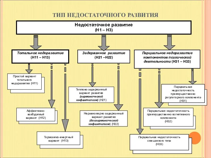 ТИП НЕДОСТАТОЧНОГО РАЗВИТИЯ