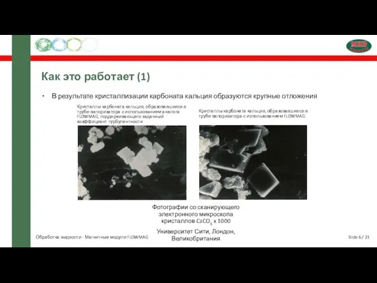 Slide 6 / 21 Как это работает (1) В результате кристаллизации