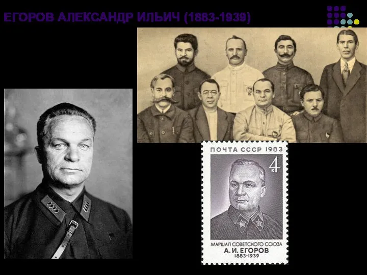 ЕГОРОВ АЛЕКСАНДР ИЛЬИЧ (1883-1939) Командиры Первой Конной армии в Полевом штабе