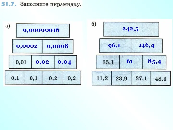 0,02 0,04 0,0002 0,0008 0,00000016 61 85,4 96,1 146,4 242,5