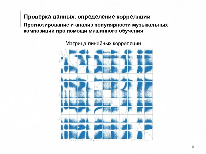 Прогнозирование и анализ популярности музыкальных композиций про помощи машинного обучения Матрица