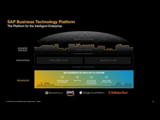 SAP Business Technology Platform The Platform for the Intelligent Enterprise ANALYTICS