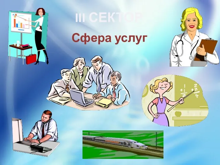 III СЕКТОР Сфера услуг