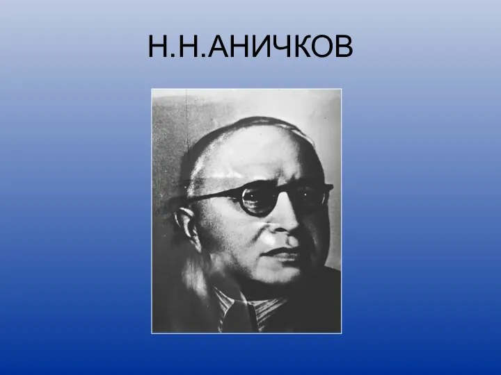 Н.Н.AНИЧКОВ