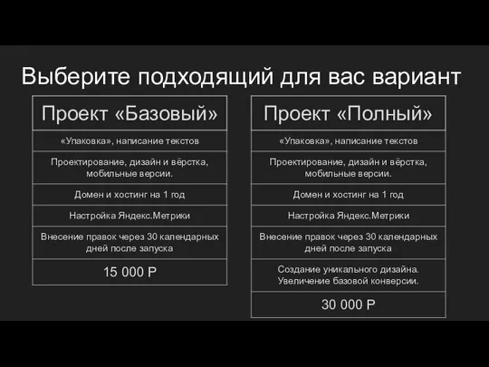 Выберите подходящий для вас вариант