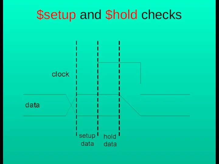 $setup and $hold checks