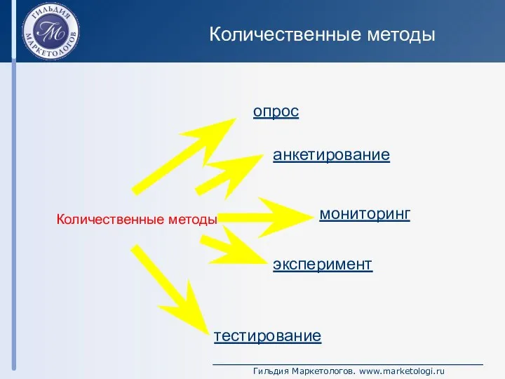 Количественные методы опрос анкетирование мониторинг эксперимент тестирование Количественные методы