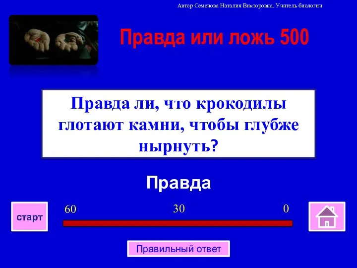 Правда Правда ли, что крокодилы глотают камни, чтобы глубже нырнуть? Правда