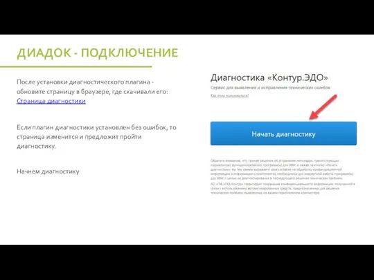 После установки диагностического плагина - обновите страницу в браузере, где скачивали