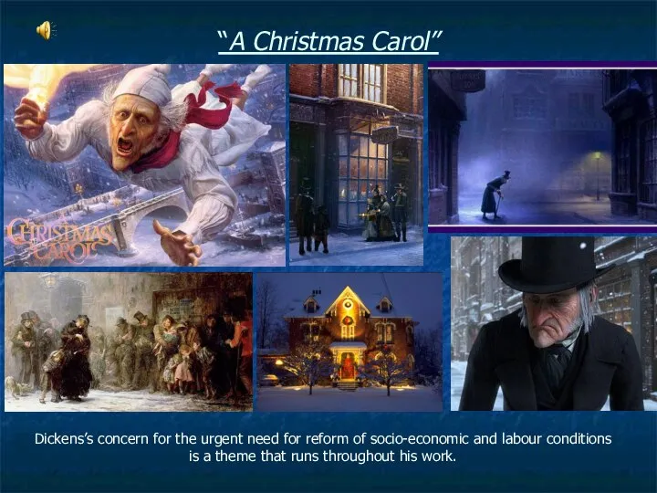 “A Christmas Carol” Dickens’s concern for the urgent need for reform