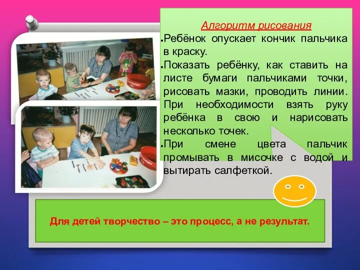 Для детей творчество – это процесс, а не результат. Алгоритм рисования