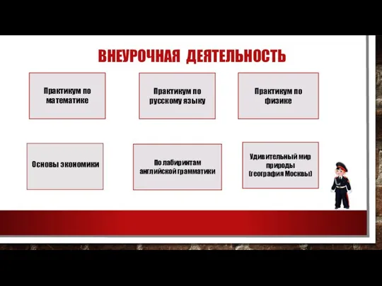 ВНЕУРОЧНАЯ ДЕЯТЕЛЬНОСТЬ Практикум по математике По лабиринтам английской грамматики Удивительный мир