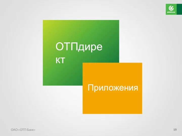ОАО «ОТП Банк» ОТПдирект Приложения