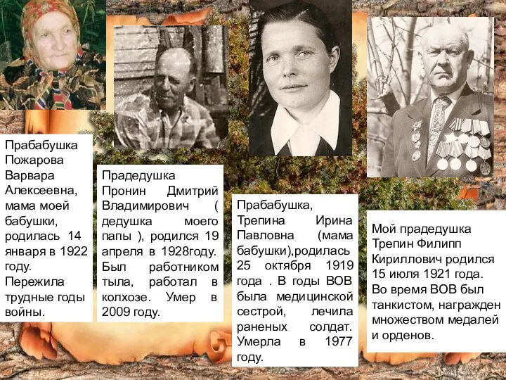 Прабабушка Пожарова Варвара Алексеевна, мама моей бабушки, родилась 14 января в