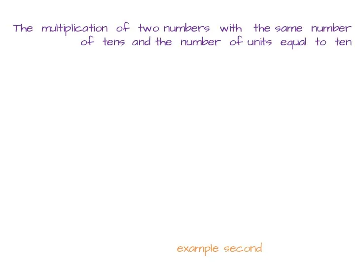 The multiplication of two numbers with the same number of tens