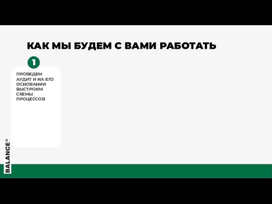 КАК МЫ БУДЕМ С ВАМИ РАБОТАТЬ ПРОВЕДЕМ АУДИТ И НА ЕГО