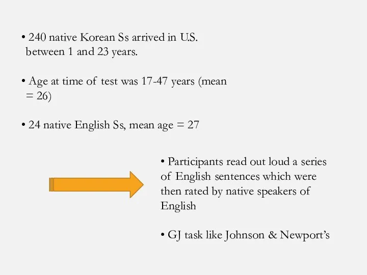 240 native Korean Ss arrived in U.S. between 1 and 23