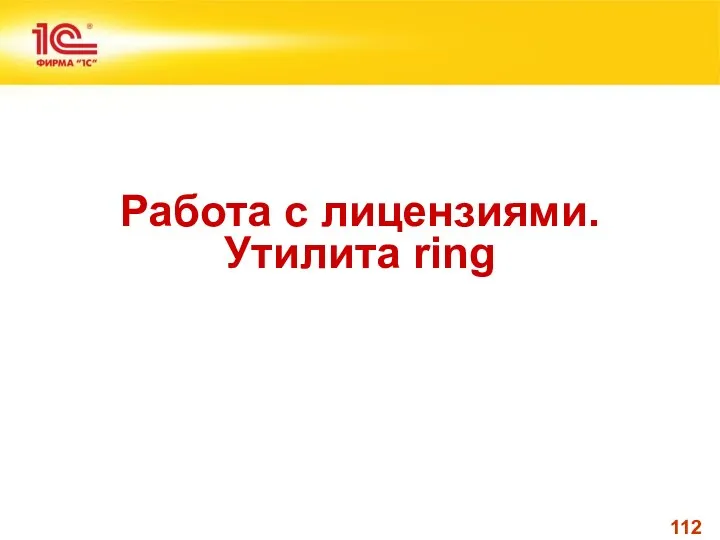 Работа с лицензиями. Утилита ring