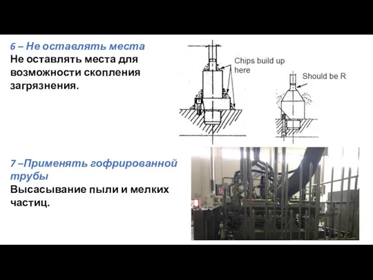 6 – Не оставлять места Не оставлять места для возможности скопления