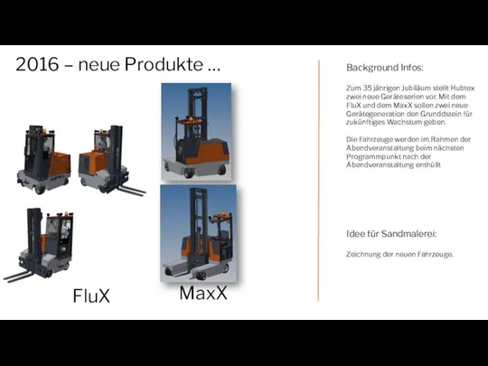 2016 – neue Produkte … FluX MaxX Background Infos: Zum 35