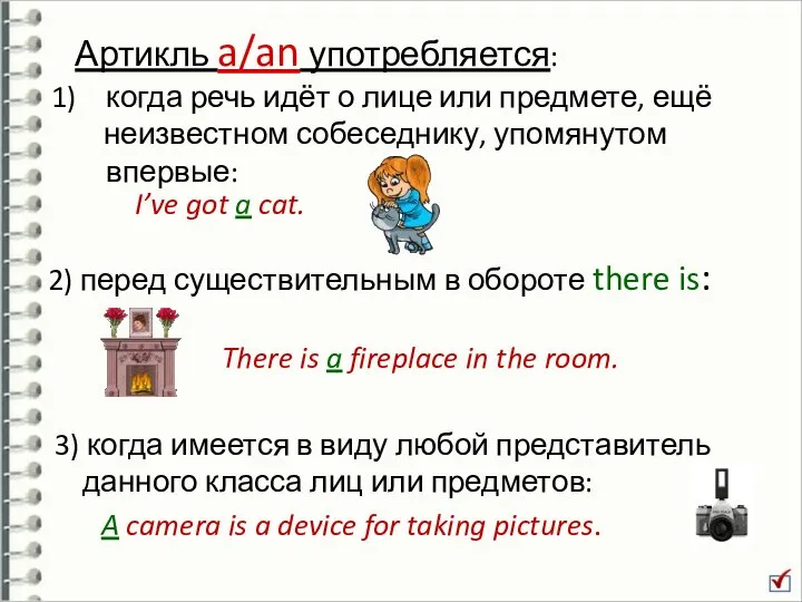 3) когда имеется в виду любой представитель данного класса лиц или