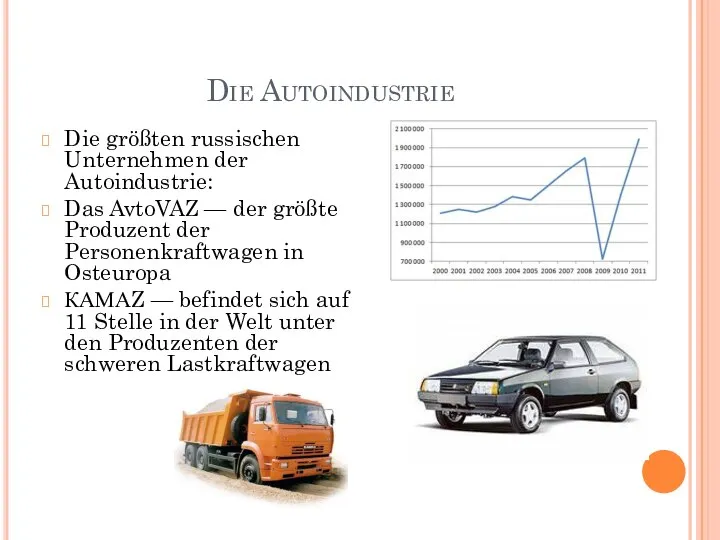 Die Autoindustrie Die größten russischen Unternehmen der Autoindustrie: Das AvtoVAZ —