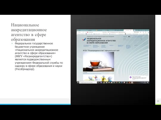 Национальное аккредитационное агентство в сфере образования Федеральное государственное бюджетное учреждение «Национальное