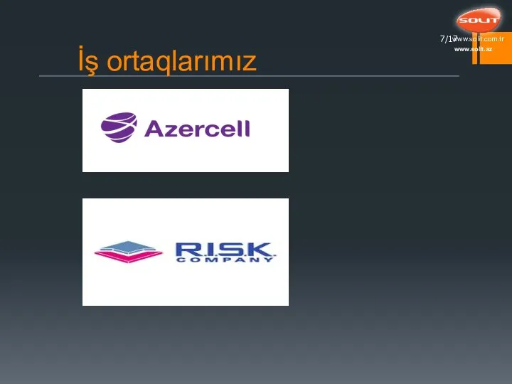 İş ortaqlarımız /17 www.solit.az