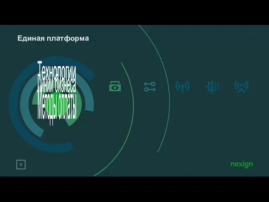 Единая платформа Линии бизнеса Методы оплаты Технологии