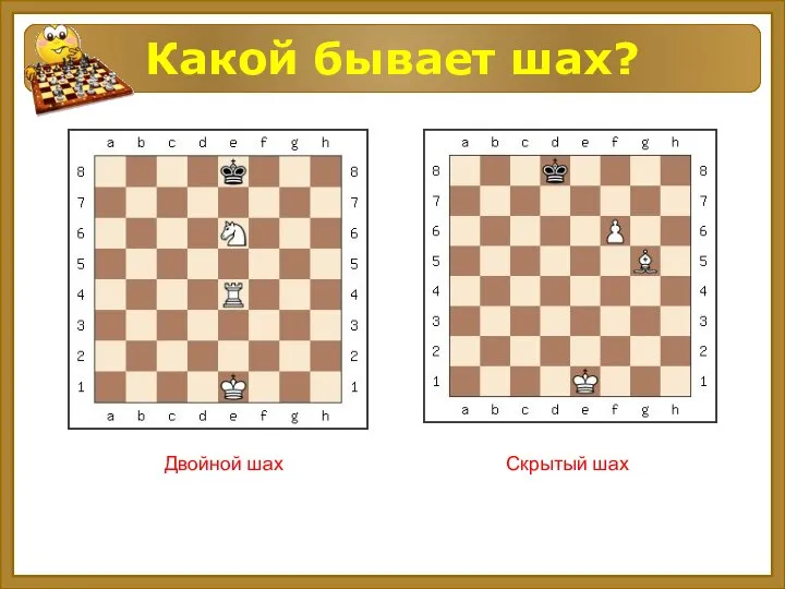 Двойной шах Скрытый шах Какой бывает шах?