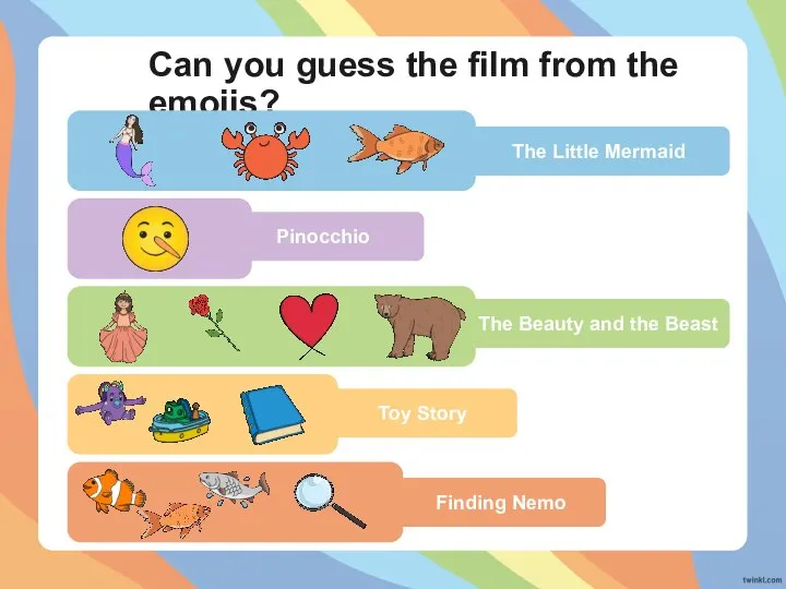 Can you guess the film from the emojis? The Little Mermaid