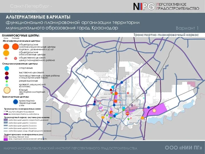 НАУЧНО-ИССЛЕДОВАТЕЛЬСКИЙ ИНСТИТУТ ПЕРСПЕКТИВНОГО ГРАДОСТРОИТЕЛЬСТВА ООО «НИИ ПГ» Санкт-Петербург - Краснодар АЛЬТЕРНАТИВНЫЕ