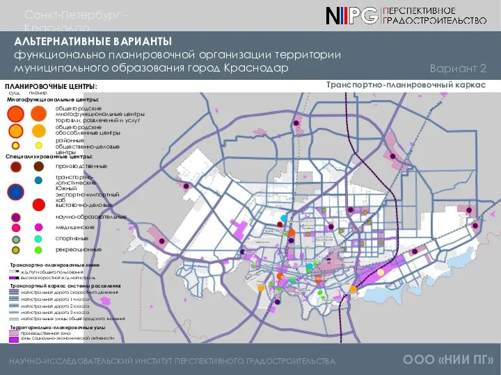 НАУЧНО-ИССЛЕДОВАТЕЛЬСКИЙ ИНСТИТУТ ПЕРСПЕКТИВНОГО ГРАДОСТРОИТЕЛЬСТВА ООО «НИИ ПГ» Санкт-Петербург - Краснодар АЛЬТЕРНАТИВНЫЕ