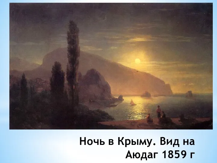 Ночь в Крыму. Вид на Аюдаг 1859 г