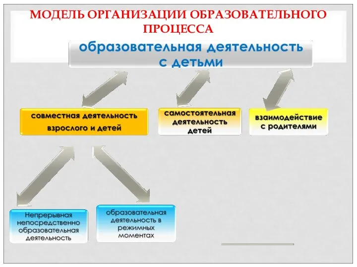 МОДЕЛЬ ОРГАНИЗАЦИИ ОБРАЗОВАТЕЛЬНОГО ПРОЦЕССА