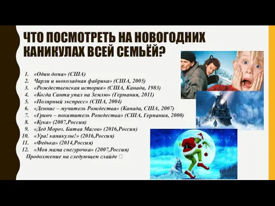 ЧТО ПОСМОТРЕТЬ НА НОВОГОДНИХ КАНИКУЛАХ ВСЕЙ СЕМЬЁЙ? «Один дома» (США) Чарли