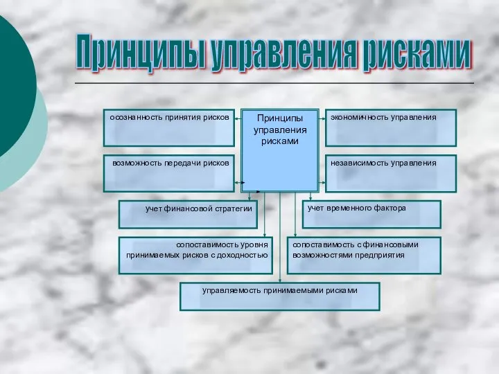 Принципы управления рисками