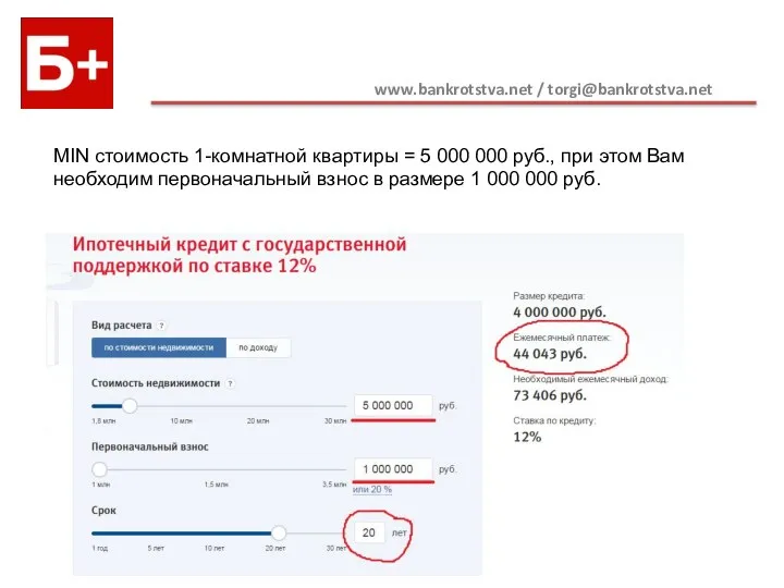 www.bankrotstva.net / torgi@bankrotstva.net MIN стоимость 1-комнатной квартиры = 5 000 000