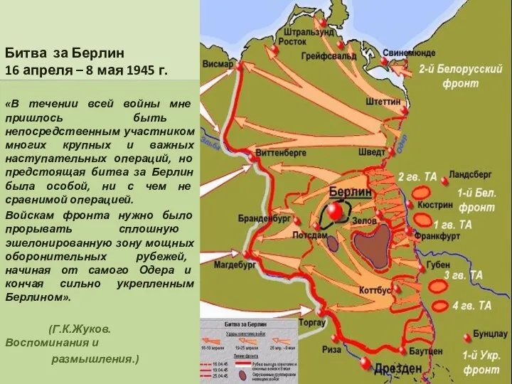 Битва за Берлин 16 апреля – 8 мая 1945 г. «В