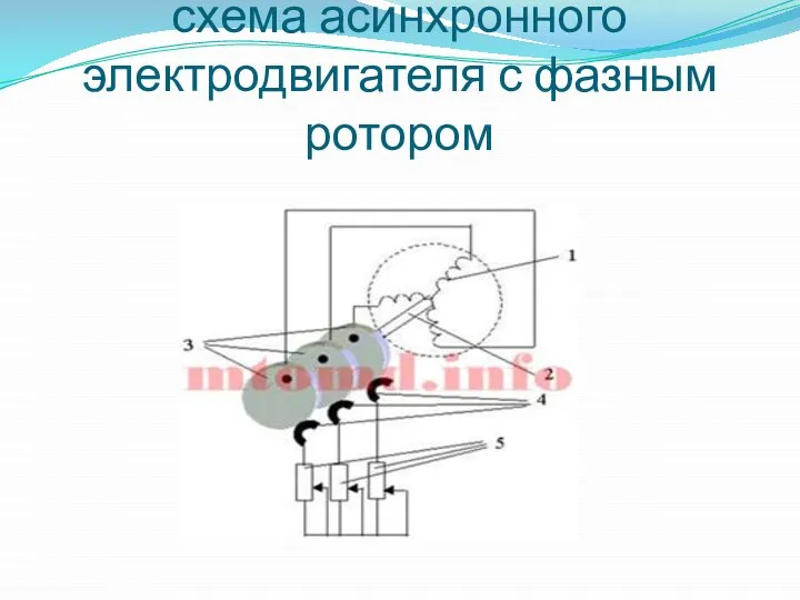 схема асинхронного электродвигателя с фазным ротором