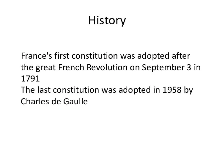 History France's first constitution was adopted after the great French Revolution