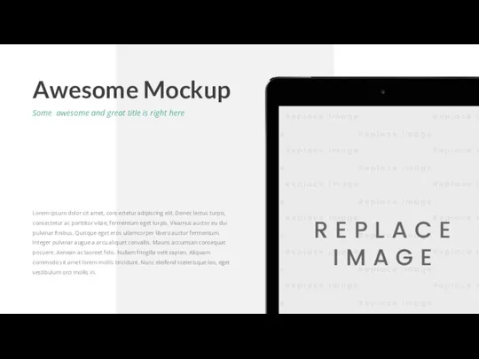 Awesome Mockup Some awesome and great title is right here Lorem